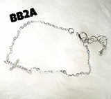Bracelet - 'None Like You' CZ CROSS Bracelet BB2 / BB2A (Jeremiah 10:6)