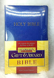 BIBLE - KING JAMES VERSION, HENDRIKSON GIFT & AWARD HOLY BIBLE BK5 (available in 4 colours)