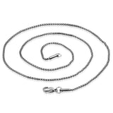 NECKLACE CHAIN ONLY - 22 INCH (55CM) STAINLESS STEEL 2MM THICK ROUND-MESH LINK CHAIN MODEL NO.C06