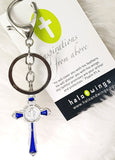 KEYCHAIN - 'GREAT IS THE LORD' ST. BENEDICT CRUCIFIX KEYCHAIN K149
