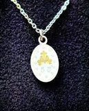 NECKLACE - "OUR LADY OF GRACES' (S) S/S GOLD&SILVER MIRACULOUS MEDAL (S/S CABLE-CHAIN) SSB290