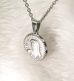 NECKLACE - 'COMPASSIONATE' STAINLESS/STL IMMACULATE HEART OF MARY NECKLACE SSB302